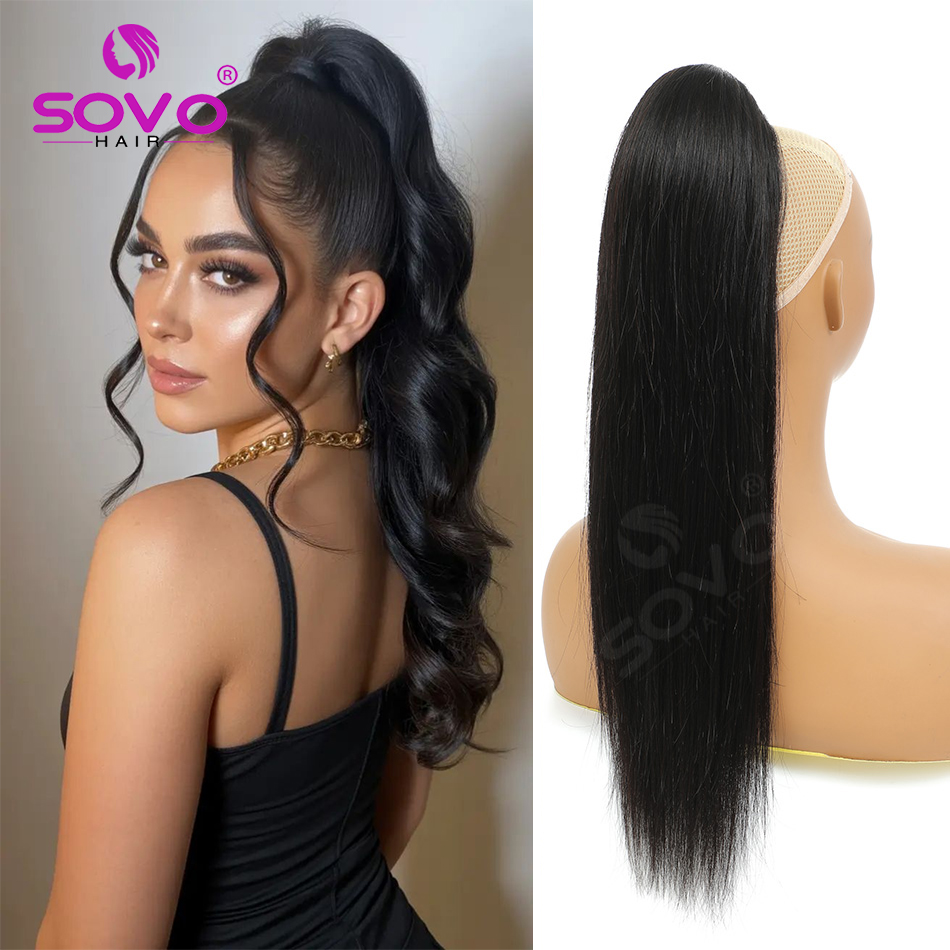 Clip In Hair Piece - 100% Remy Brazylijskie Proste Włosy Naturalne