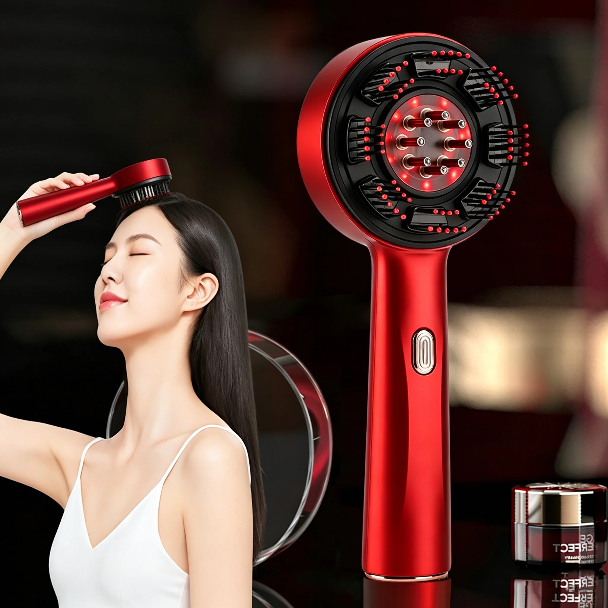 Hair Care Essential - Elektryczny grzebień do masażu, przenośny grzebień