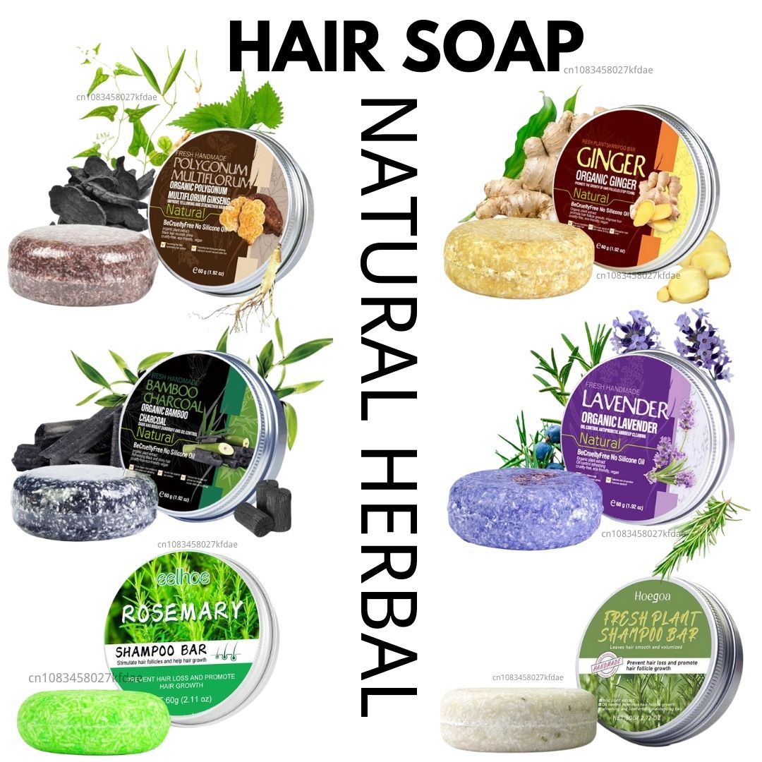 Hair Care Elseve - Szampon rozmarynowy mydło imbir/bambus/lawenda/Polygonum Multiflorum mydło