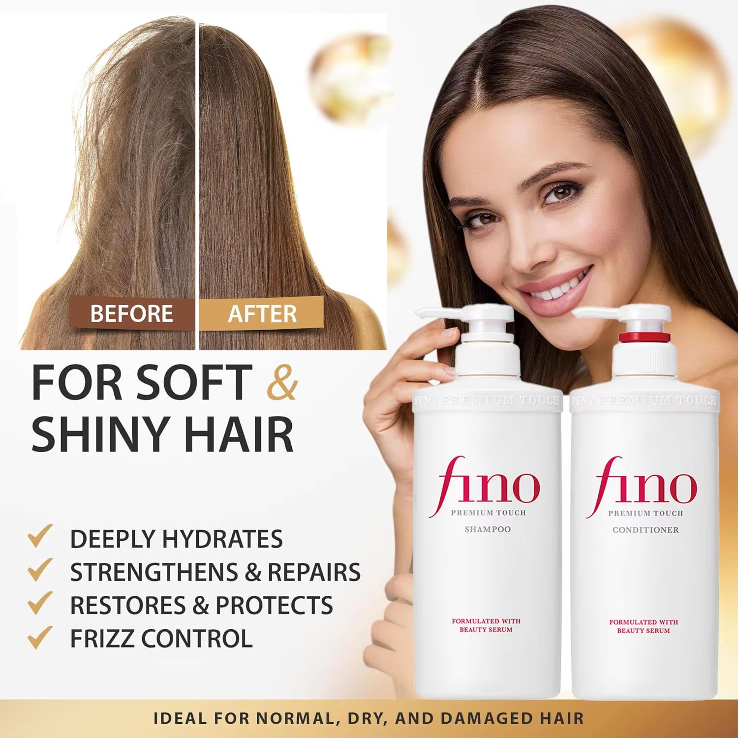 Hair Care In Japan - Japonia FINO Maska do Włosów Naprawcza