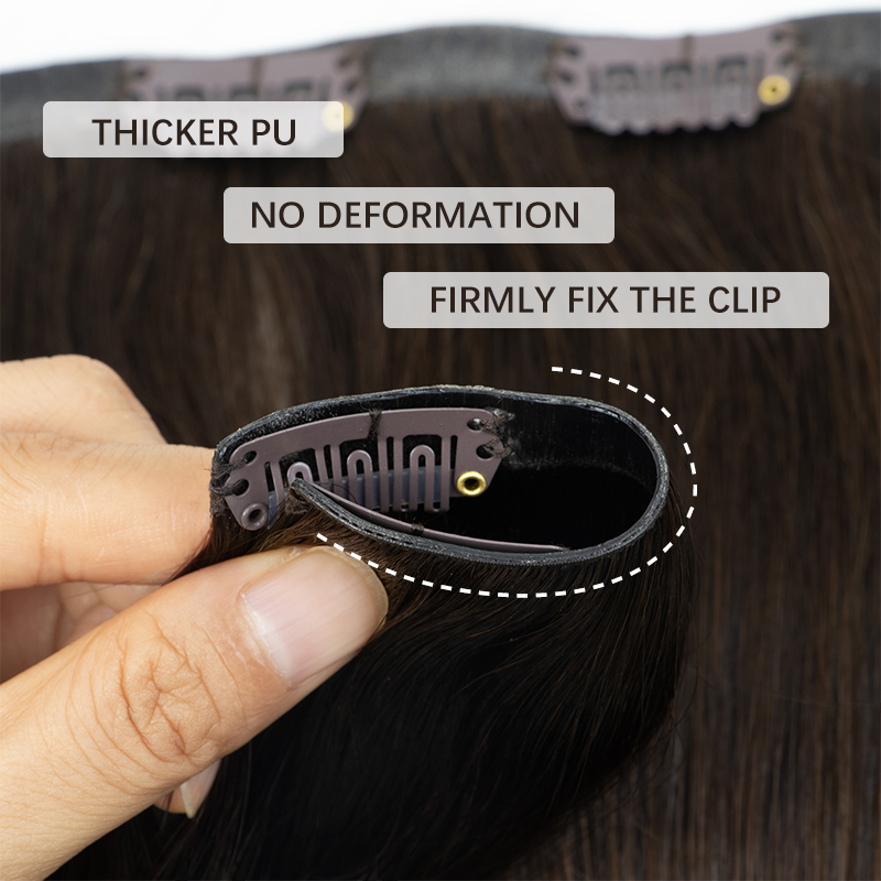 Niewidoczny gruby klips PU do  – Clip In Hair Piece recenzja i cena